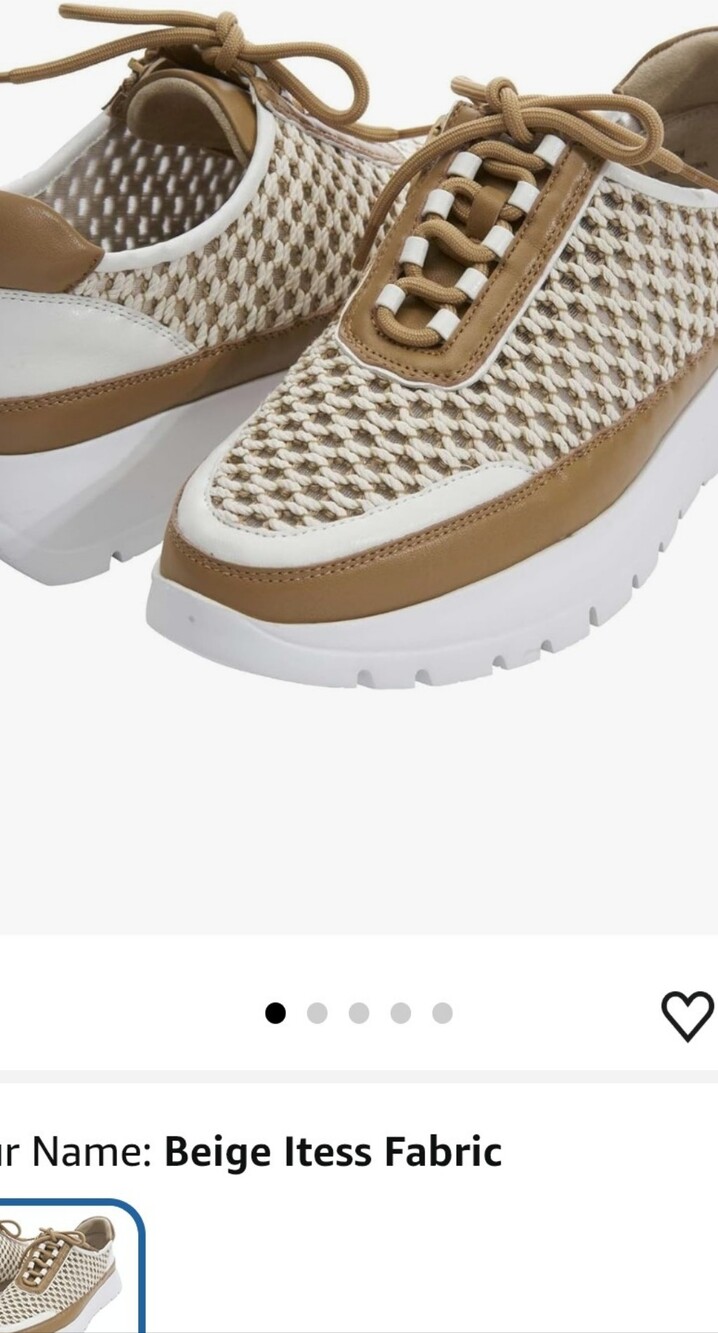 Beige Woven Platform Sneaker - Women Used Wore Three Or Four Times. Sz.10.M